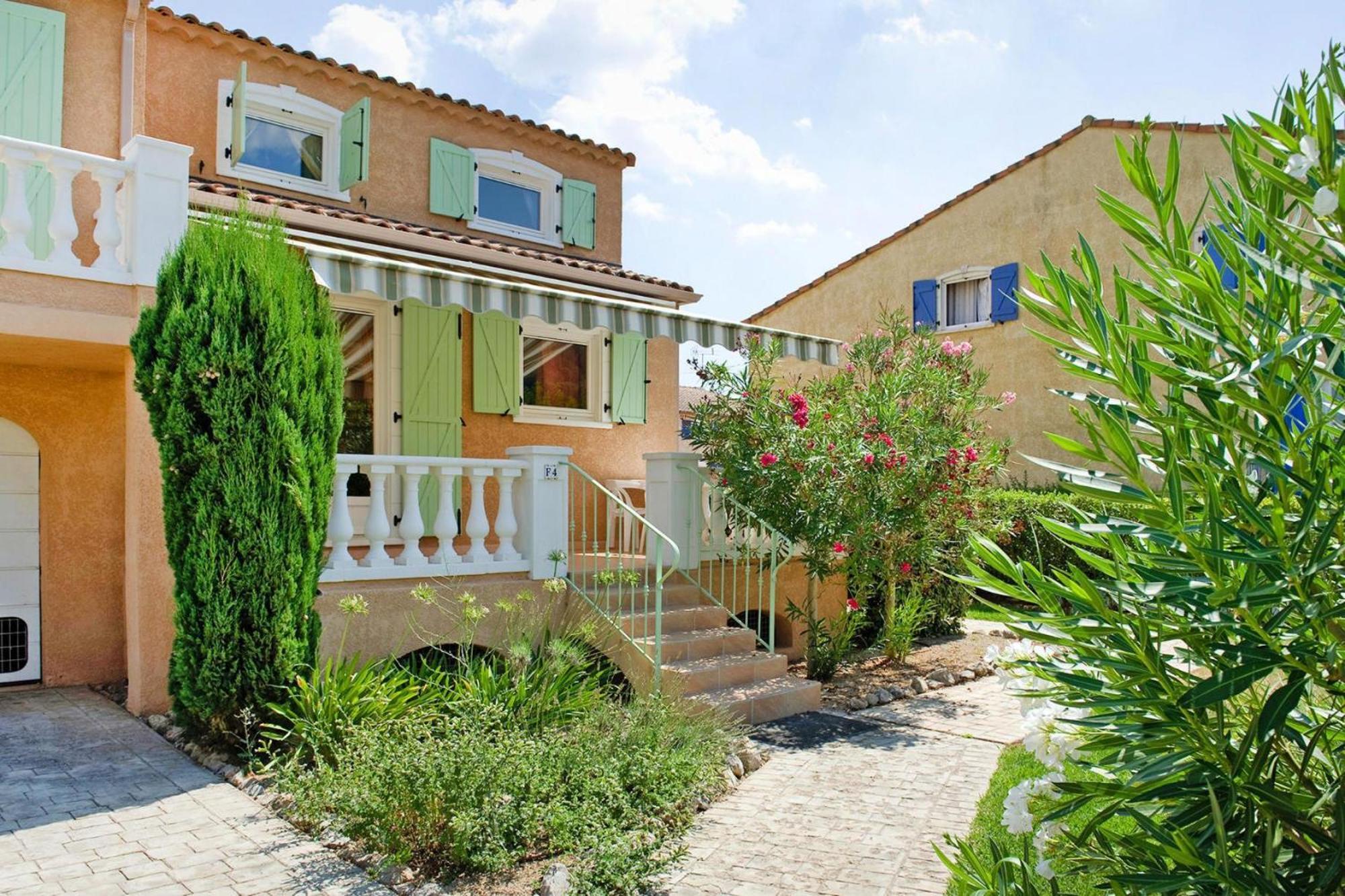 Terraced House With Air Conditioning In The Residence Le Clos Des Oliviers ヴィドーバン エクステリア 写真